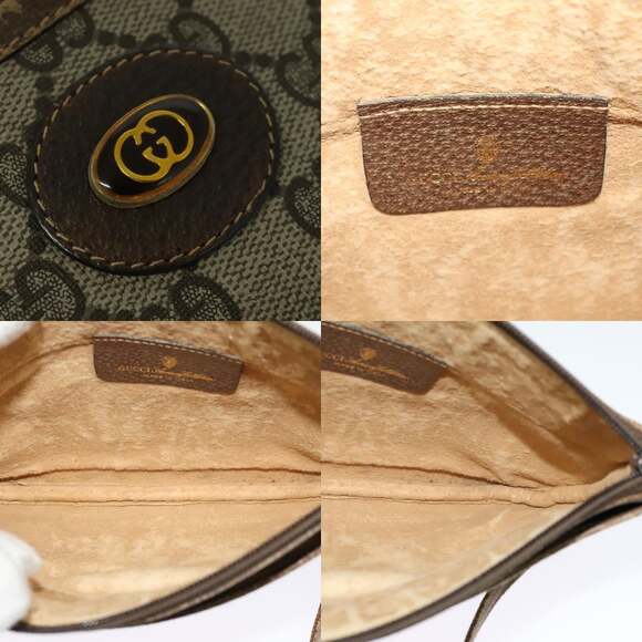 GUCCI GG Supreme Shoulder Bag Pvc Beige Gold 904 02 020 - Picture 11 of 12